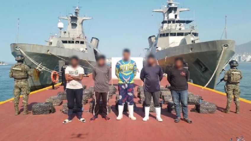 Semar asegura 4.2 toneladas de cocaína durante operativos marítimos en Guerrero