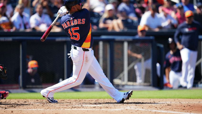 El sonorense Isaac Paredes sigue 'on fire' con los Houston Astros; vuelve a remolcar carrera