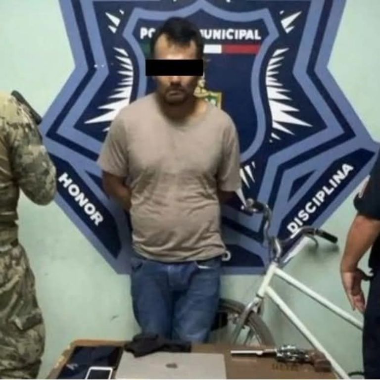 Cae presunto ladrón en Ciudad Obregón. Foto: Facebook