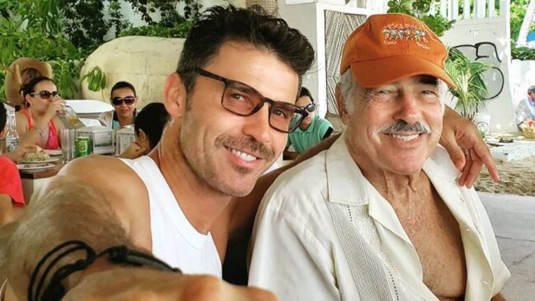 Leonardo García y su fallecido padre, Andrés García