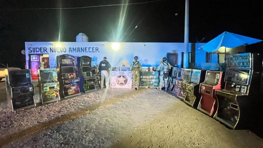 Lucha contra el narcomenudeo: Decomisan 34 máquinas tragamonedas tras cateos en Caborca