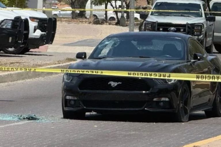 Vehículo donde viajaban las víctimas cuando desaparecieron