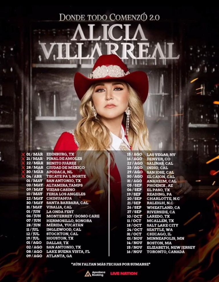 Próximos conciertos de Alicia Villareal 