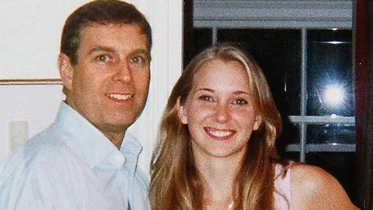 Virginia Giuffre y el príncipe Andrés