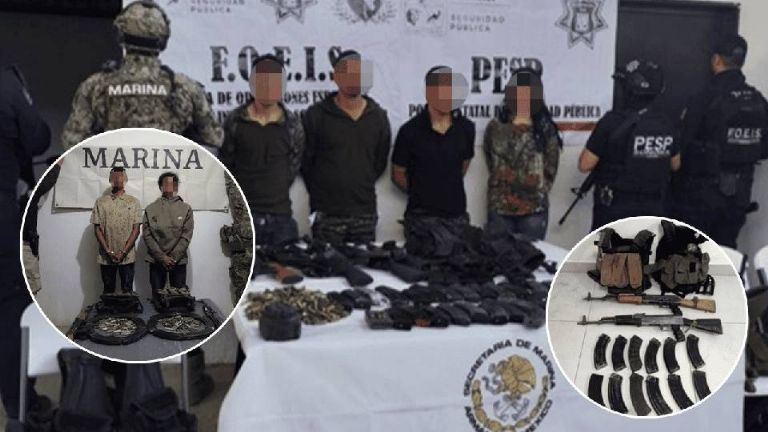 Amic y Defensa detienen a dos hombres en posesión de droga durante operativo en Caborca