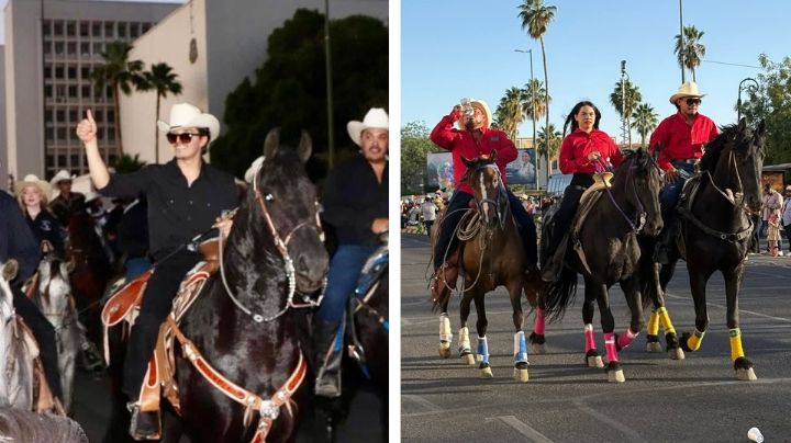 Miles de jinetes participan en manifestación de ExpoGan 2025; Gabito Ballesteros estuvo presente