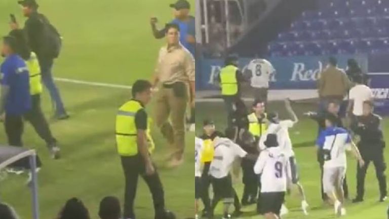 Guardia de seguridad amenaza con pistola a aficionados en partido de Liga de Expansión