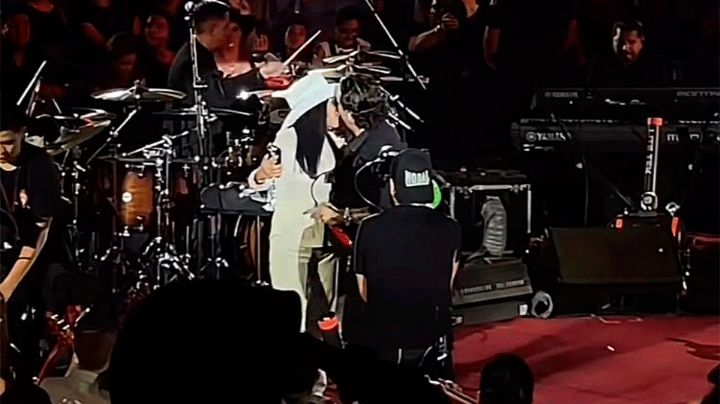 ¿Infidelidad?: Nodal y su supuesto beso con una fan durante Palenque de Cuernavaca