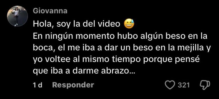 Usuarios de TikTok le agradecen por salir a aclarar la situación 
