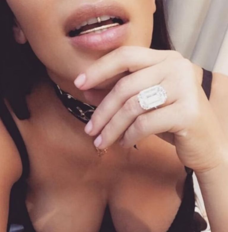 El anillo de Kim Kardashian tiene un valor de cuatro millones de dólares