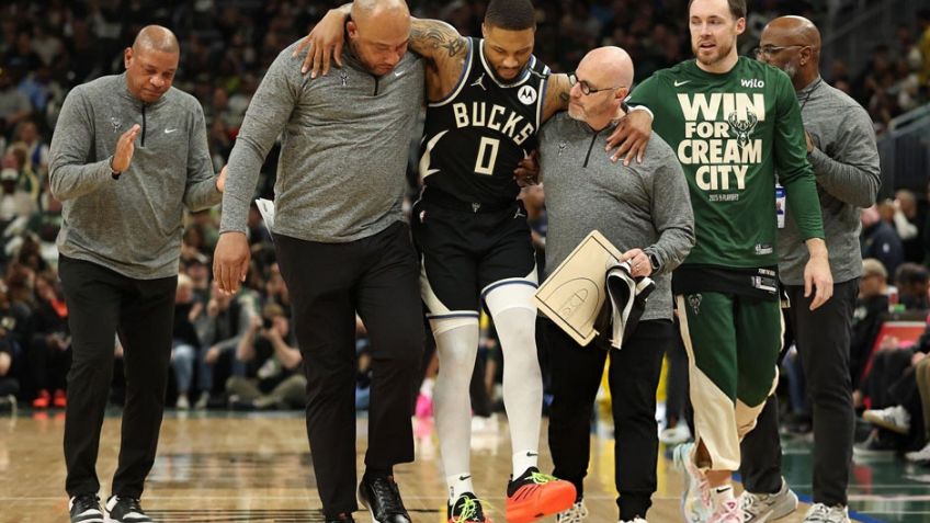Los Bucks confirman que Lillard tiene un desgarro en el tendón de Aquiles