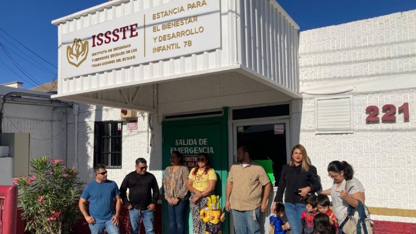 Padres se manifiestan por cierre de estancia infantil del Issste en Ciudad Obregón