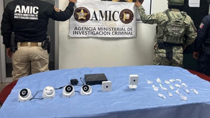 Catean domicilio al poniente de Ciudad Obregón; encuentran droga y sistema de vigilancia