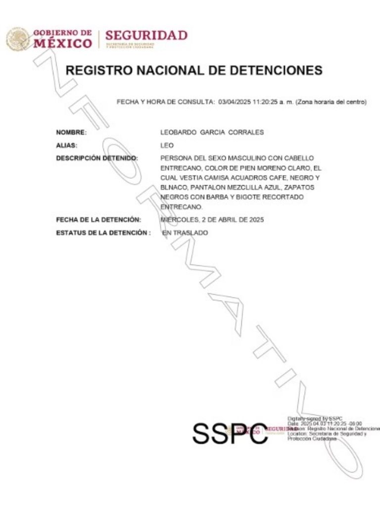Registro Nacional de Detenciones