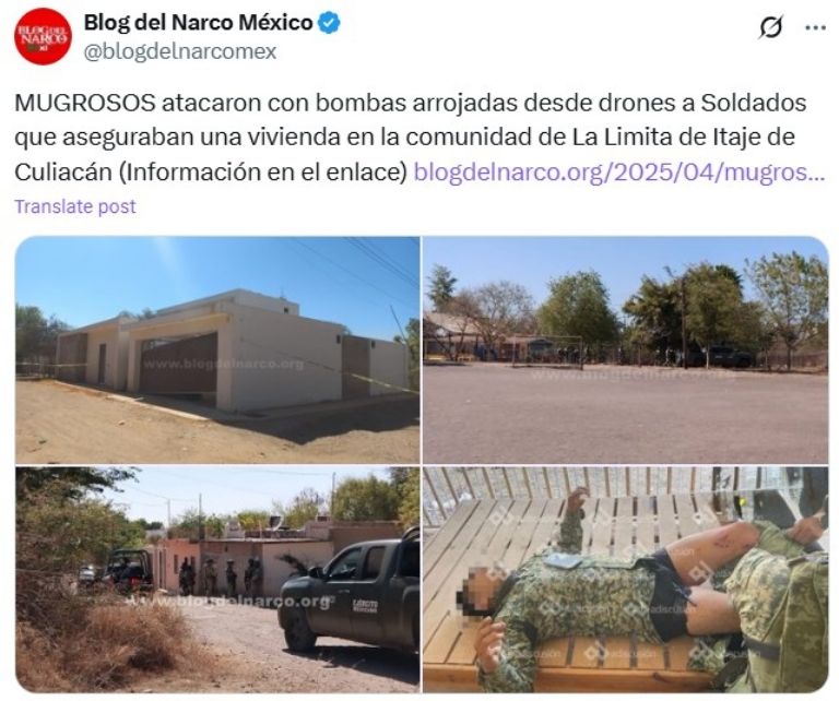 Atacan a militares en Culiacán