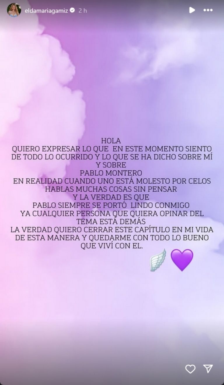 La influencer compartió un texto a través de sus redes sociales 