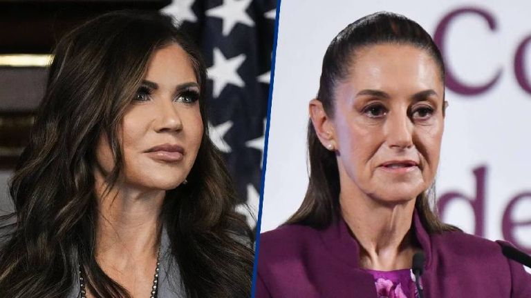Kristi Noem afirma que Claudia Sheinbaum ha deportado más de medio millón de migrantes