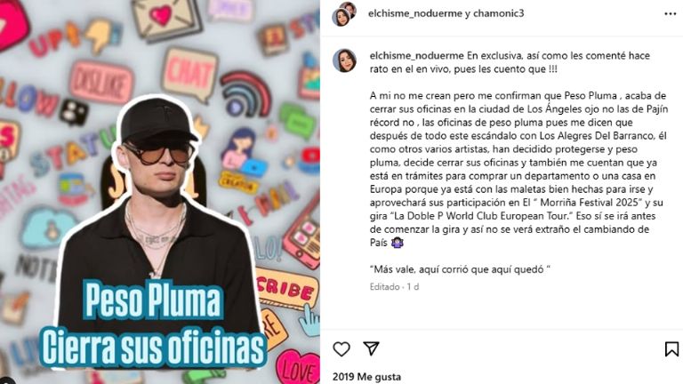 Peso Pluma se mudaría a Europa 