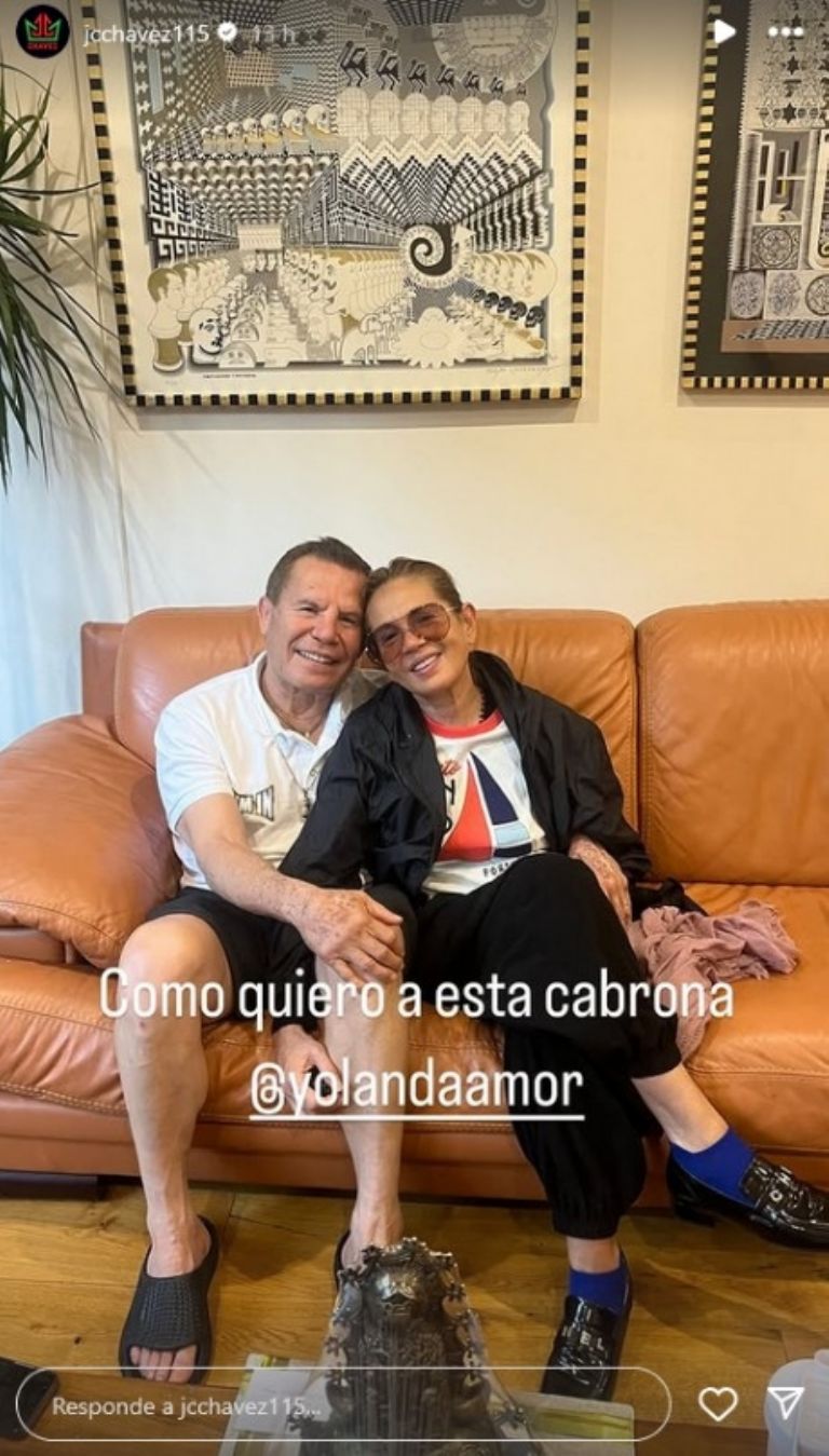 Julio César Chávez estuvo con Yolanda Andrade