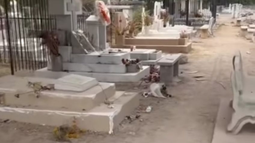 Panteón 'Jardín' es objeto de vandalismo en Navojoa