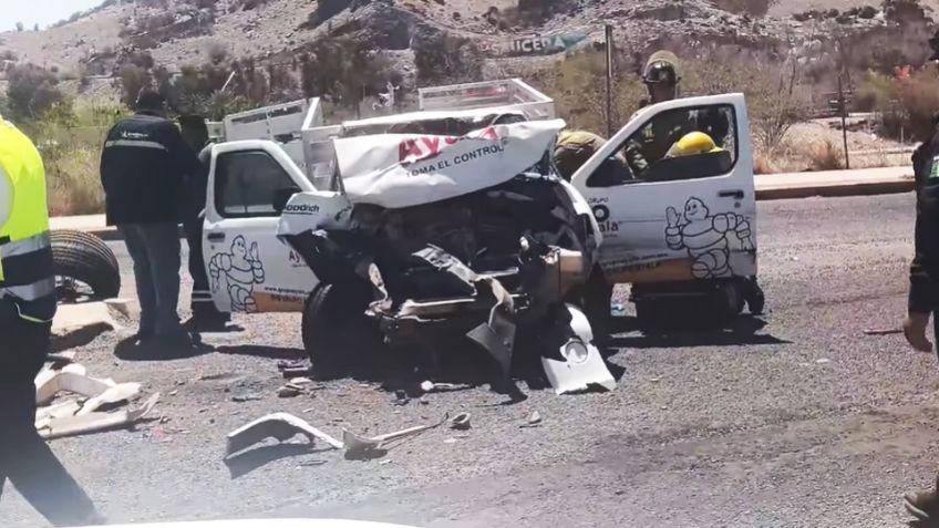 Choque múltiple deja al menos dos heridos y genera caos vial al oriente de Hermosillo