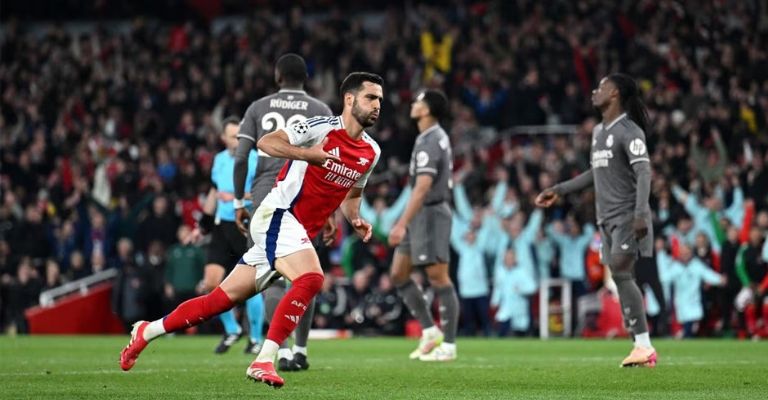 Merino cerró la cuenta para los Gunners