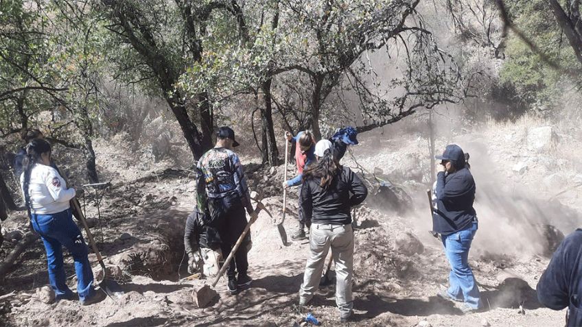 Colectivo de búsqueda encuentra tres osamentas en dos fosas clandestinas al sur de Nogales