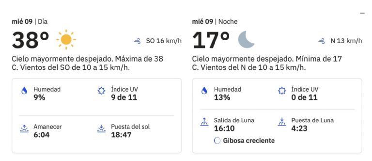 Clima en Hermosillo para HOY miércoles 9 de abril. Foto: Conagua