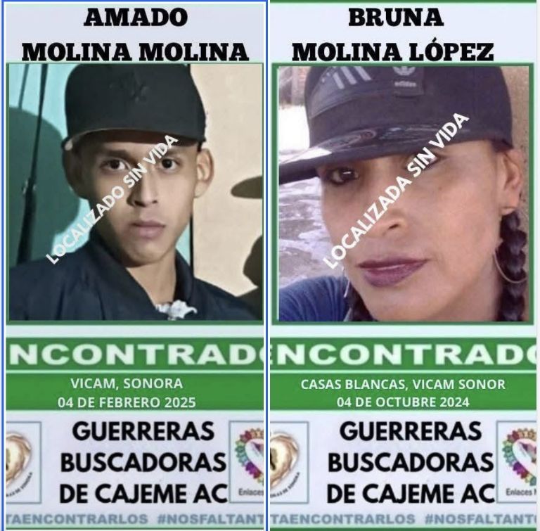 Localizan sin vida a madre e hijo desaparecidos. Foto: Facebook