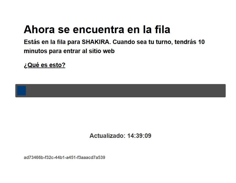 El sistema puede tarde algunos minutos 