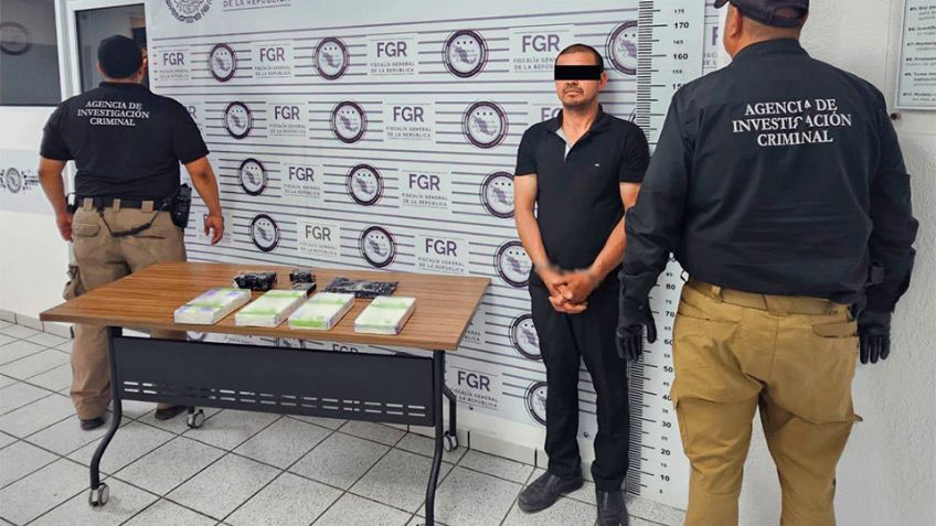 Detienen a hombre que transportaba 4 kg de fentanilo a bordo de un autobús de Hermosillo