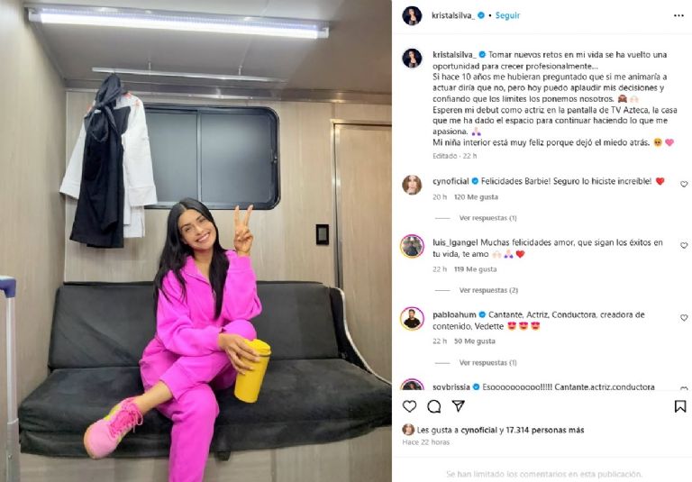 Kristal Silva confirma su debut como actriz