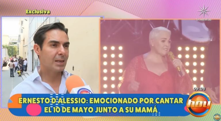 Ernesto DAlessio asegura que su madre está recuperada de salud