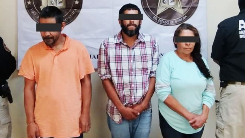 Arrestan a mujer y dos hombres acusados de vender metanfetamina al norte de Sonora