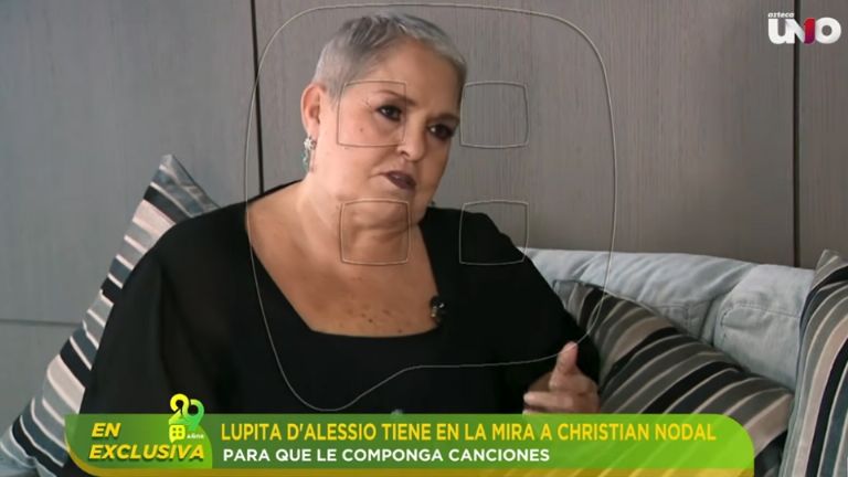 Lupita DAlessio sueña con cantar alguna composición de Christian Nodal