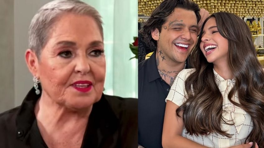 Lupita D'Alessio le 'echa el ojo' a Christian Nodal; manda recadito a Ángela Aguilar