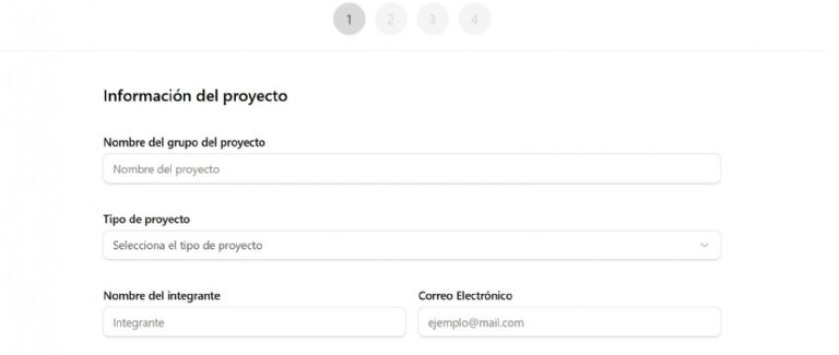 Para empezar hay que llenar el registro 
