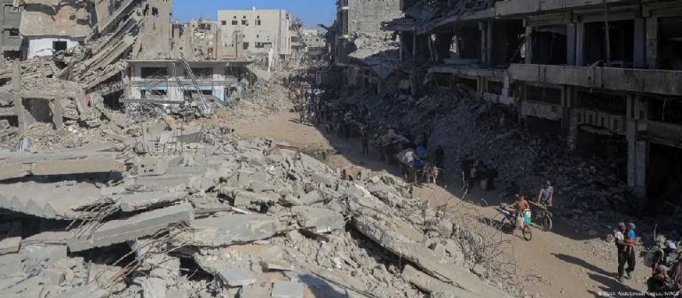 El conflicto en Gaza ha dejado una enorme destrucción en la zona palestina