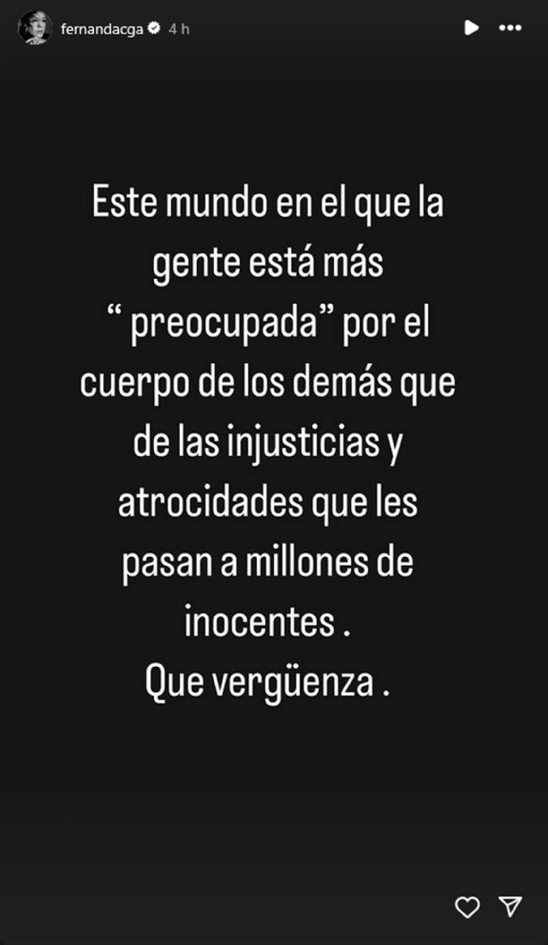 La actriz sonorense publicó un mensaje 