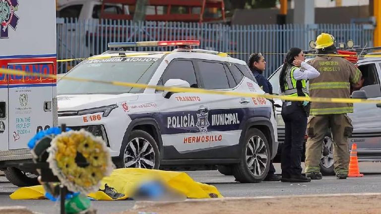 Motociclista pierde la vida tras impacto de frente contra tráiler en Hermosillo