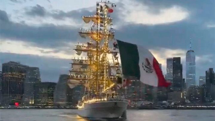 Claudia Sheinbaum lamenta accidente del Buque Escuela Cuauhtémoc de la Marina de México