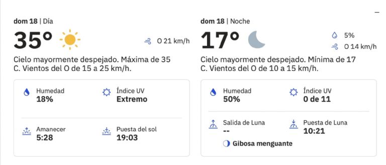 Clima en Ciudad Obregón para HOY domingo 18 de mayo. Foto: Conagua