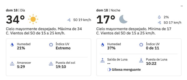 Clima en Hermosillo para HOY domingo 18 de mayo. Foto: Conagua