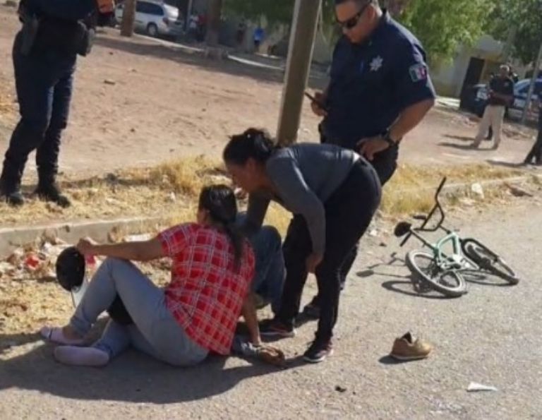 Familiares del lesionado acudieron al lugar de los hechos