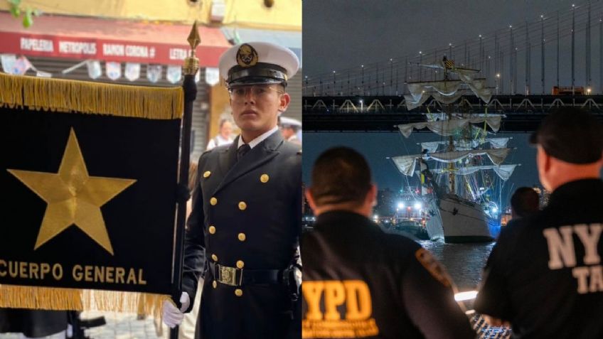 Cadete de Guaymas, Sonora, sobrevive a choque de Buque Cuauhtémoc en NY: Envía mensaje a su madre