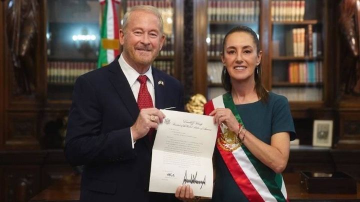 Claudia Sheinbaum recibe cartas credenciales de nuevo embajador de Estados Unidos