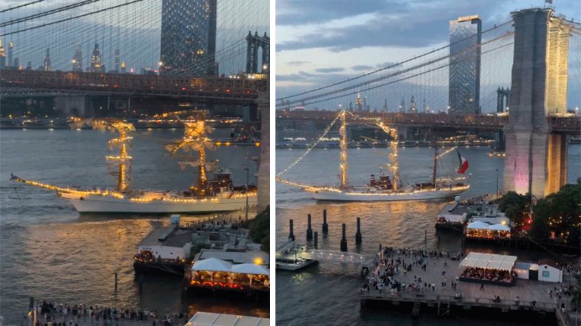 172 cadetes del Buque Cuauhtémoc arribaron al Puerto de Veracruz, confirmó Semar