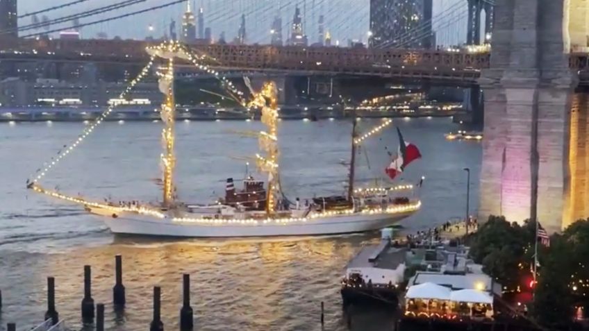 ¿Pudo evitarse? El Buque Cuauhtémoc pidió ayuda tres veces antes de chocar en Nueva York