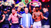 Foto ilustrativa de la nota titulada ¡Hay tiro en Arabia Saudita!  Saúl ‘Canelo’ Álvarez y William Scull cumplen con el peso