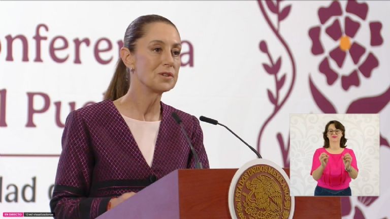 La presidenta de México habló sobre la nueva política económica de EU. Foto: Gobierno de México